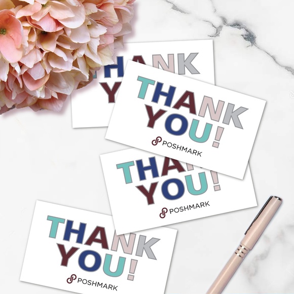 Poshmark Thank You Note Card Variety Pack #2 (50 ct) - Picture 6 of 6